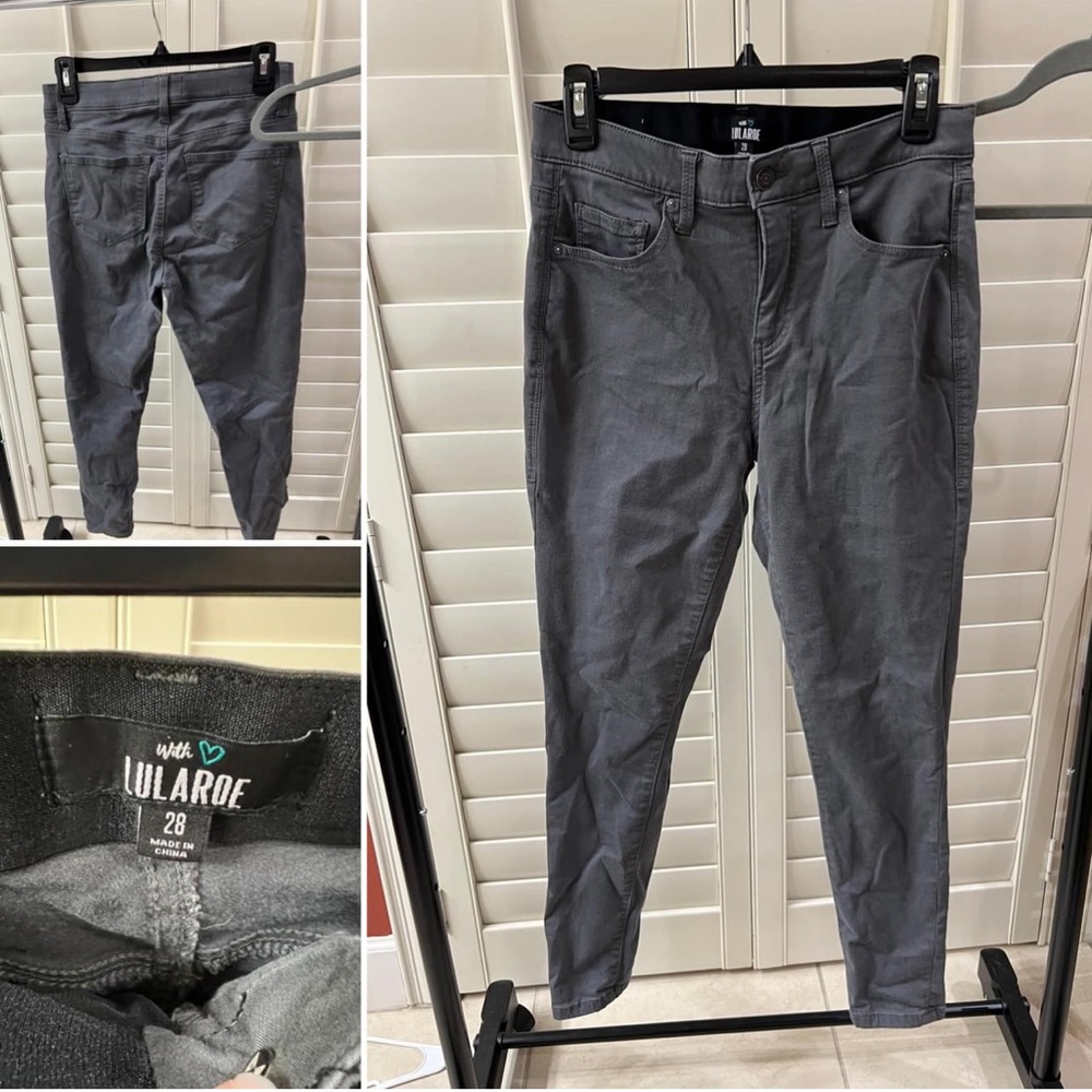 LuLaRoe charcoal denim, size 28